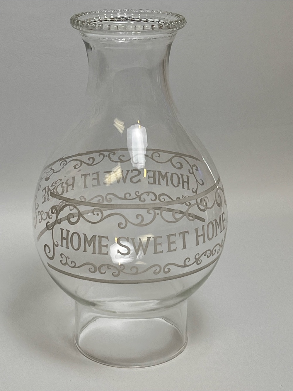 Home Sweet Home Borosilicate Kerosene Oil Lamp Chimney 3” x 8 3/4” - Picture 1 of 12